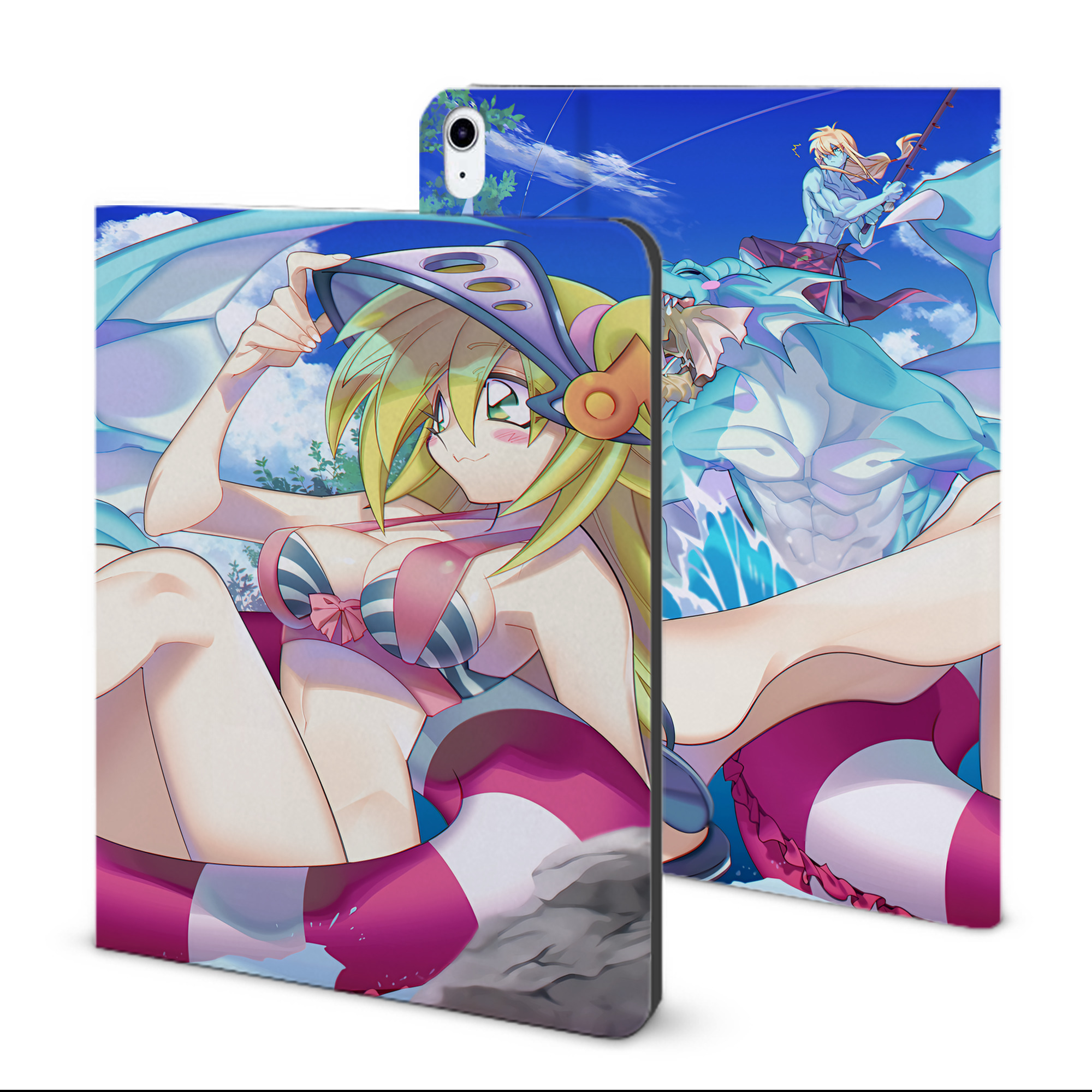 （画像用） 遊☆戯☆王 Yu-Gi-Oh! IPad ケース ブック型 PUレザー TPU 耐衝撃 軽量 薄型 ペン収納なし 全面保護 IPad 各モデル対応